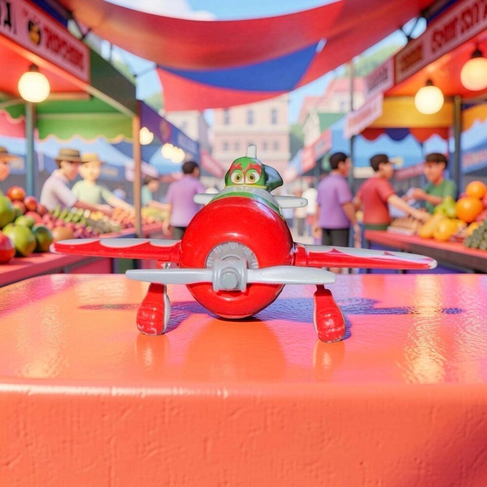Disney Pixar Planes Toy Airplane No.5 El Chupacabra Diecast 4" Mattel A52